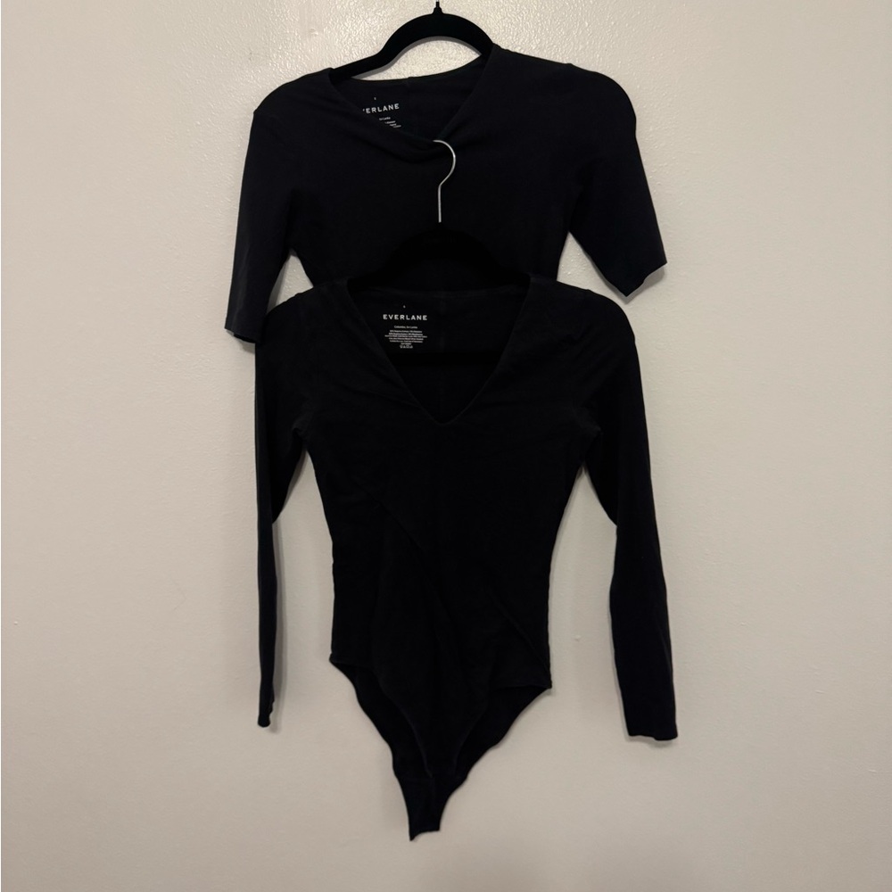 Everlane Black Bodysuit Set